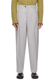 Marni Gray Pleated Trousers