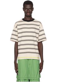 Marni Beige Seaside Stripe T-shirt