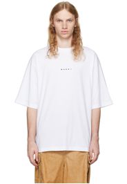 Marni White Printed-Logo T-shirt