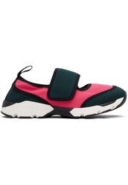 Marni Green & Pink Lyrca Mary Jane Running Sneakers
