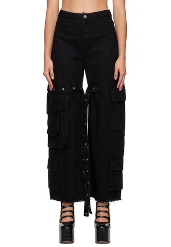 Marques Almeida Black Multipocket Jeans