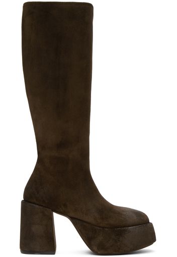 Marsèll SSENSE Exclusive Brown Tacplat Boots