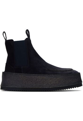 Marsèll SSENSE Exclusive Navy Parapana Beatles Boots