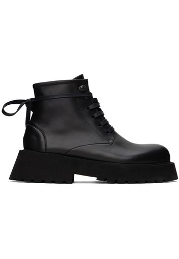 Marsèll Black Micarro Lace Up Ankle Boots