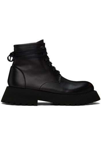 Marsèll Black Micarro Lace-Up Ankle Boots