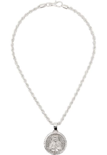 Martine Ali Silver Medallion Chain Necklace