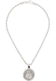 Martine Ali Silver Medallion Chain Necklace