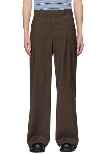 Martine Rose Brown Three-Pocket Trousers