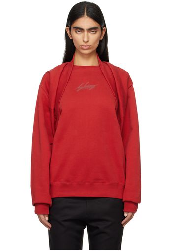 Martine Rose Red Celebration Sweatshirt