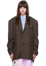 Martine Rose Brown Rider Blazer