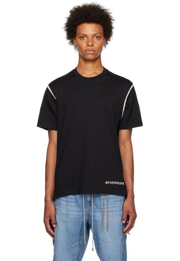 mastermind JAPAN Black Crochet T-Shirt