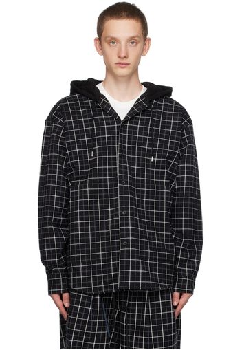 mastermind JAPAN Black Hooded Shirt