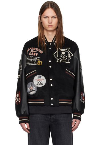 mastermind JAPAN Black C2H4® Edition Curvilinear Bomber Jacket