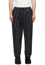 mastermind JAPAN Black Check Trousers