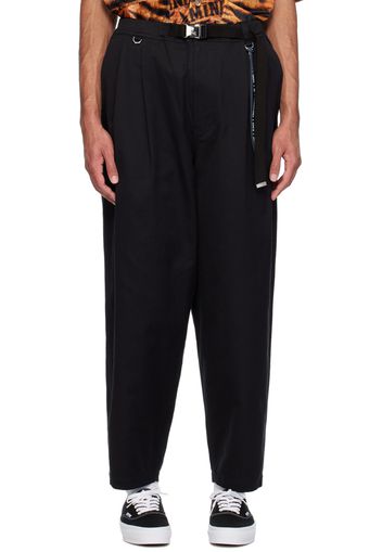 MASTERMIND WORLD Black Belted Trousers