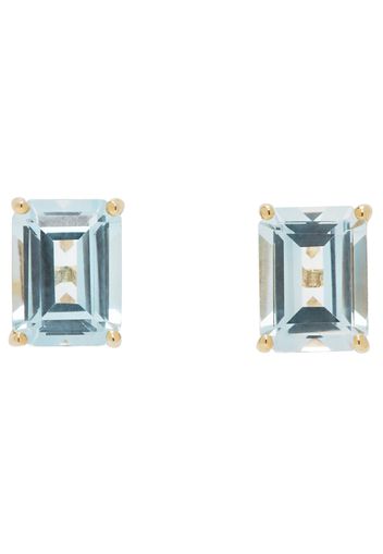 Mateo Gold & Blue Topaz Stud Earrings