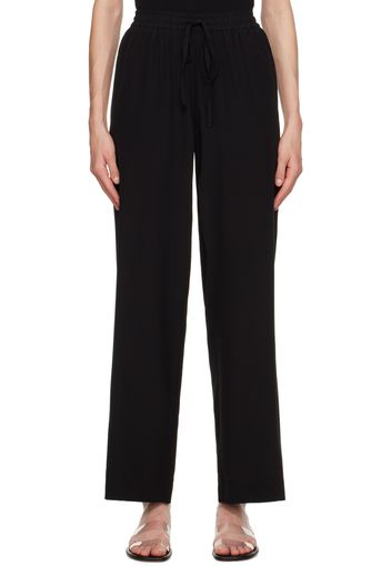 Matteau Black Drawstring Trousers