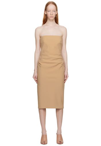 Max Mara Beige Bernard Midi Dress