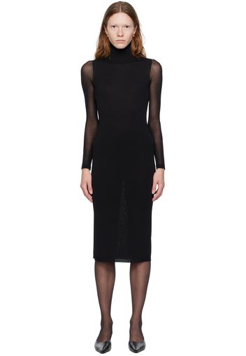 Max Mara Black Natalia Midi Dress