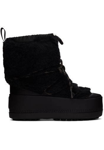 Max Mara Black Faux-Fur Teddyski-Fur Boots