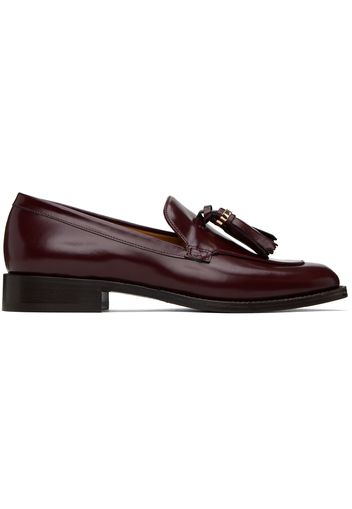 Max Mara Burgundy Tassel Loafers