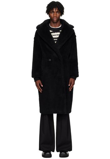 Max Mara Black Icon Faux-Fur Coat