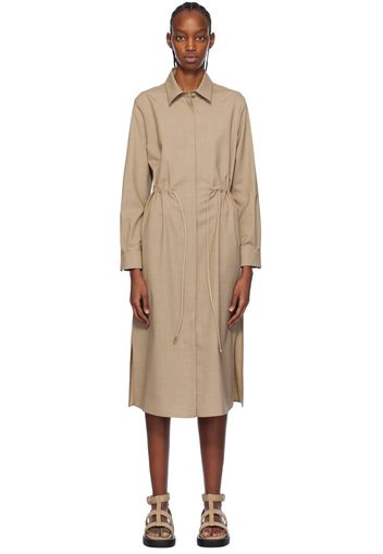 Max Mara Brown Monia Midi Dress