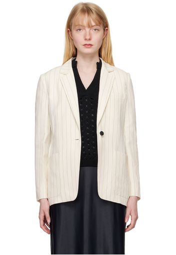 Max Mara White Striped Blazer