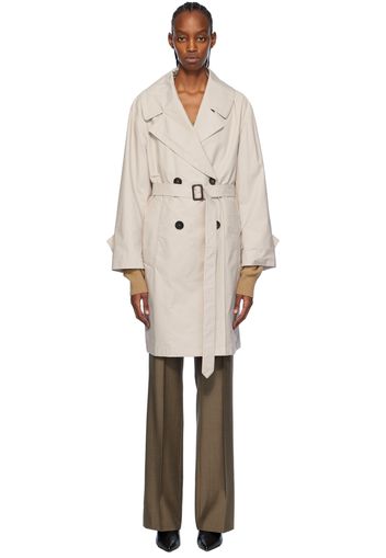 Max Mara Beige Vtrench Trench Coat