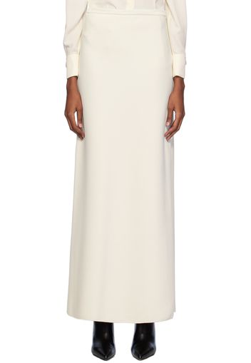 Max Mara Off-White Clavier Maxi Skirt