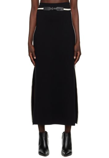 Max Mara Black Ora Maxi Skirt