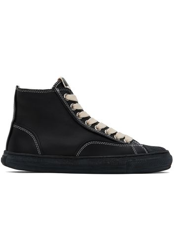 Miharayasuhiro Black Past High-Top Sneakers