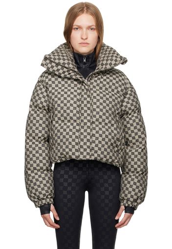 MISBHV Gray Monogram Jacquard Puffer Jacket