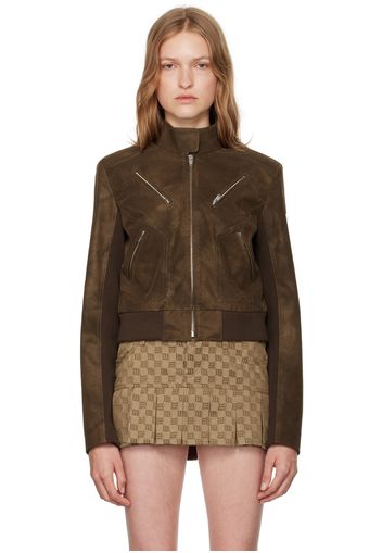 MISBHV Brown Clara Faux-Suede Jacket