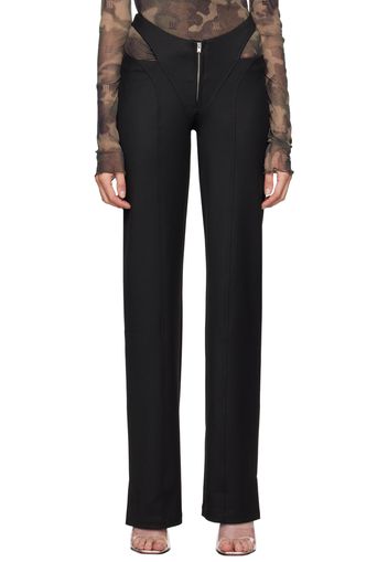 MISBHV Black Cutout Trousers