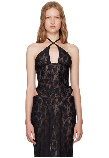 MISBHV Black Lace Corset Top