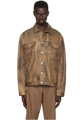 MISBHV Brown Safari Leather Jacket