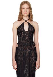 MISBHV Black Lace Corset Top