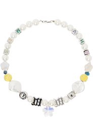 MISBHV White LA Beaded Choker