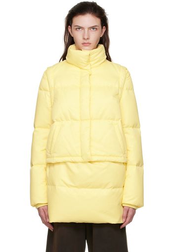 MM6 Maison Margiela Yellow Nylon Down Jacket