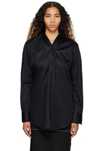 MM6 Maison Margiela Black V-Neck Shirt