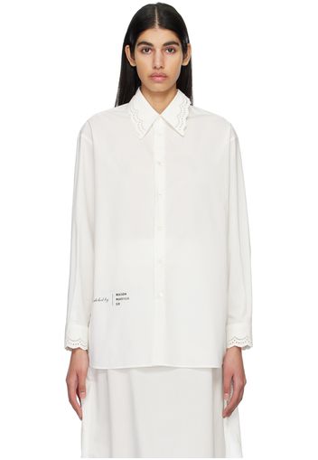 MM6 Maison Margiela Off-White Printed Shirt