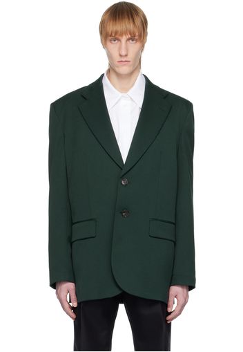 MM6 Maison Margiela Green Padded Blazer