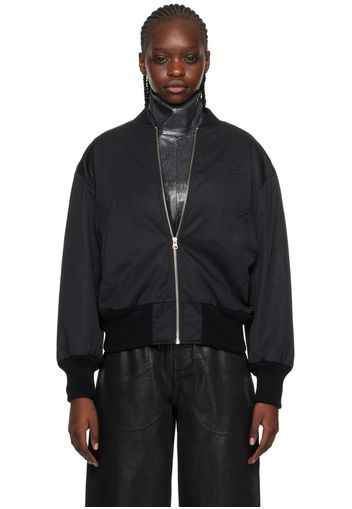 MM6 Maison Margiela Black Padded Bomber Jacket