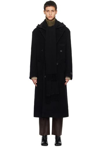 MM6 Maison Margiela Black Hooded Coat