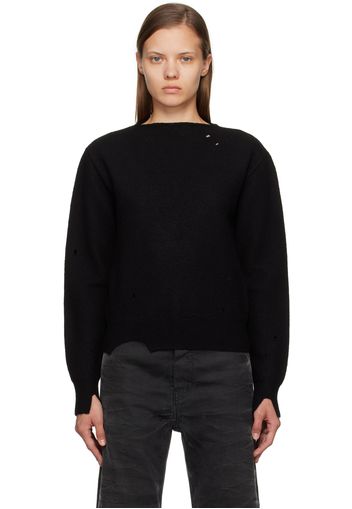 MM6 Maison Margiela Black Cutout Sweater