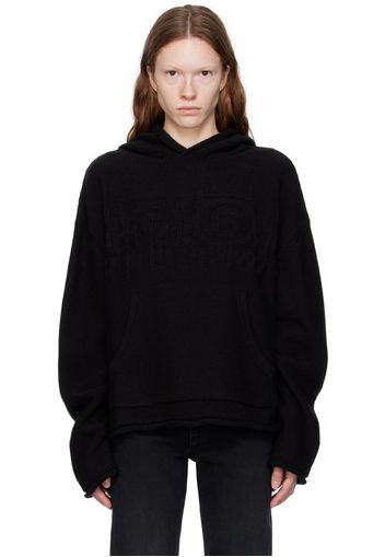 MM6 Maison Margiela Black Jacquard Hoodie