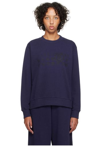 MM6 Maison Margiela Blue Printed Sweatshirt