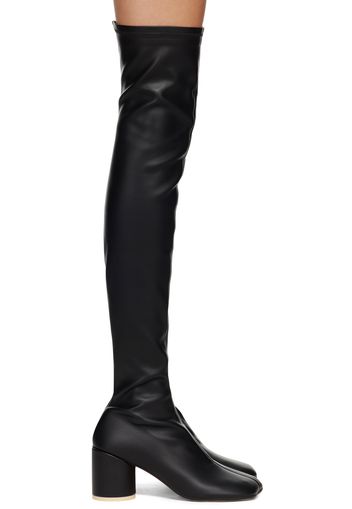 MM6 Maison Margiela Black Anatomic Tall Boots