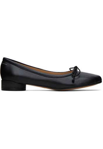 MM6 Maison Margiela Black Bow Ballerina Flats